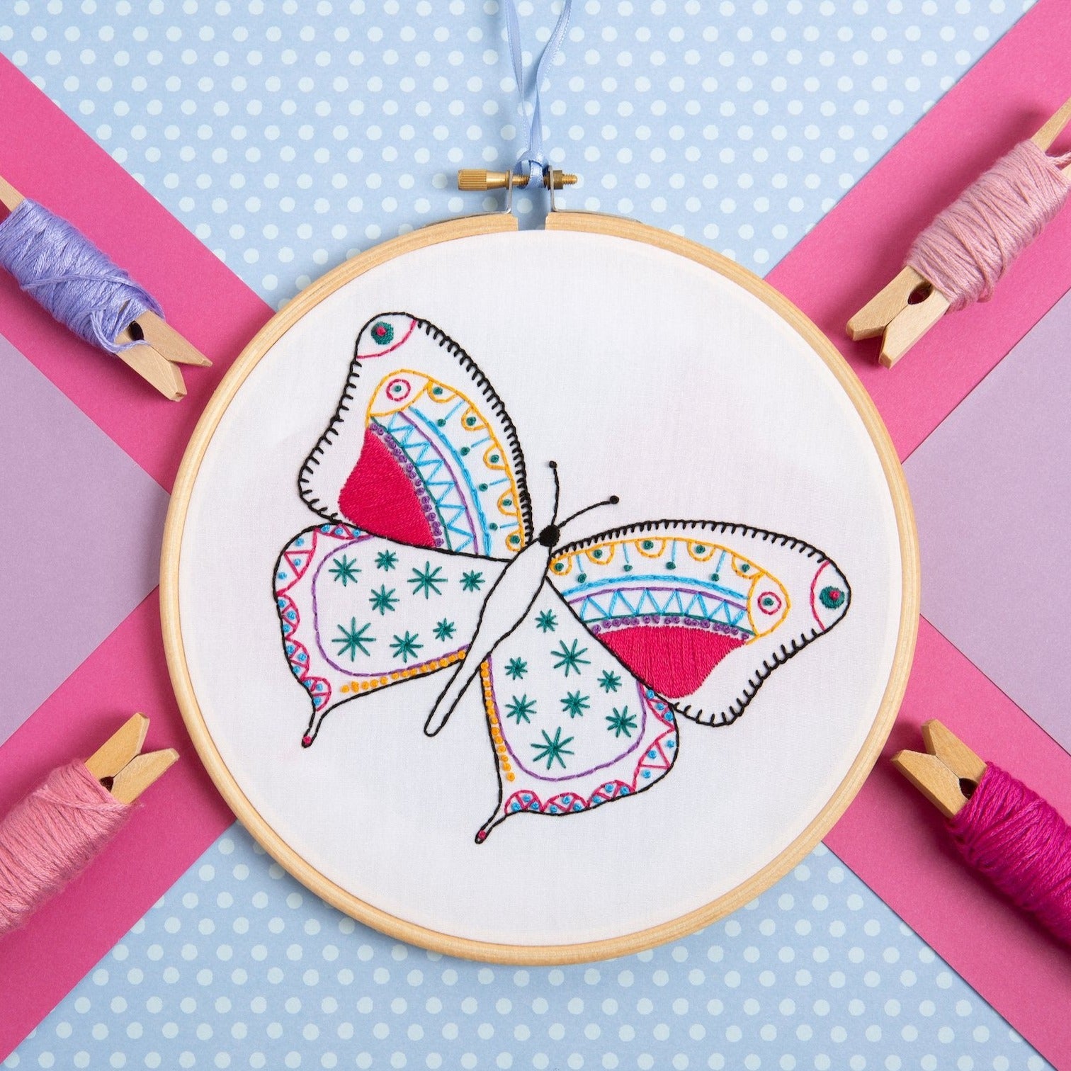 Butterfly Embroidery Kit – Hawthorn Handmade